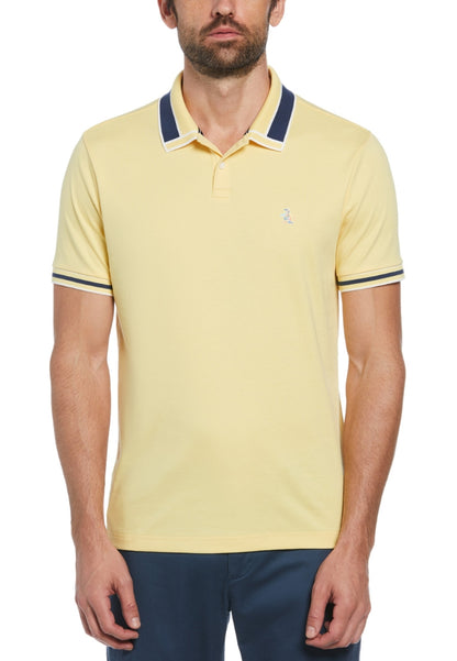 Original Penguin Organic Interlock Novelty Collar Polo - ANTHEM