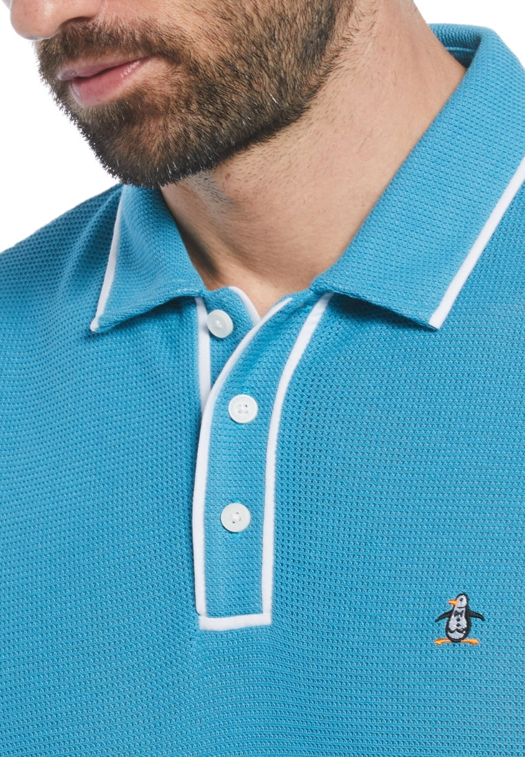 Original Penguin Organic Cotton Bentley Mesh Polo - ANTHEM