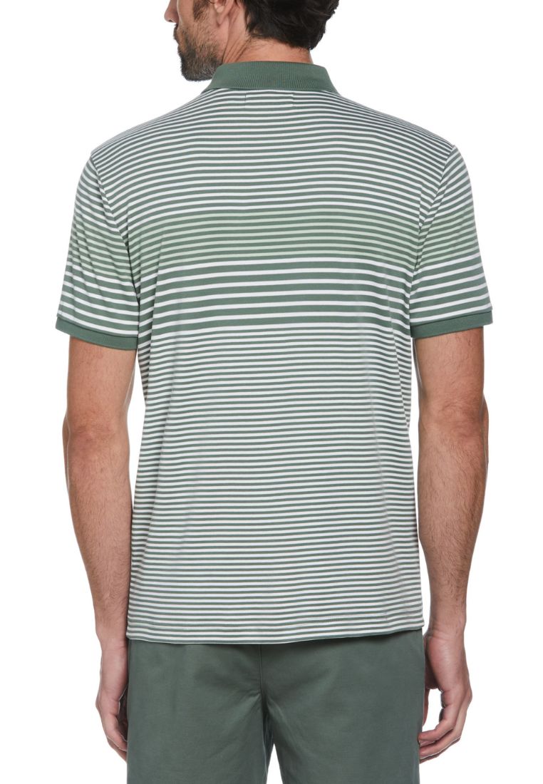 Original Penguin Interlock Polo Engineered Stripe - ANTHEM