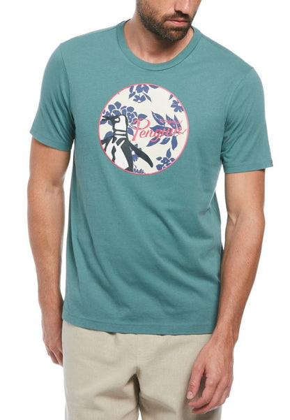 Original Penguin Floral Fill Pete Short Sleeve Tee Shirt - ANTHEM