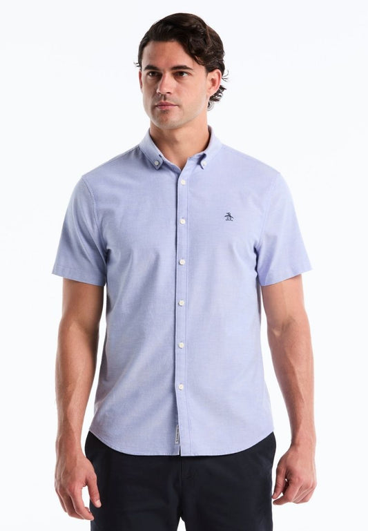Original Penguin Ecovero™ Oxford Stretch Short Sleeve Button-Down Shirt - ANTHEM