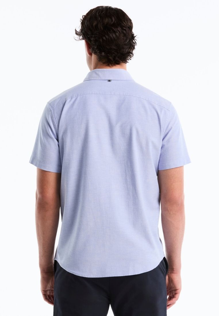 Original Penguin Ecovero™ Oxford Stretch Short Sleeve Button-Down Shirt - ANTHEM