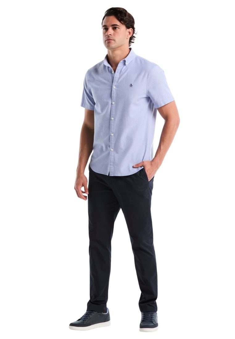 Original Penguin Ecovero™ Oxford Stretch Short Sleeve Button-Down Shirt - ANTHEM