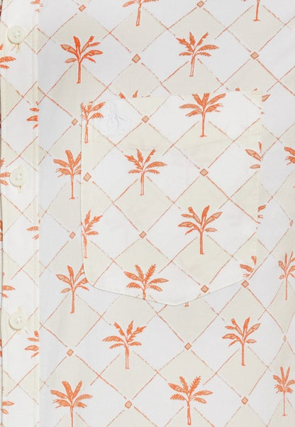 Original Penguin Cotton Twill Palm Tree Tile Button-Down - ANTHEM