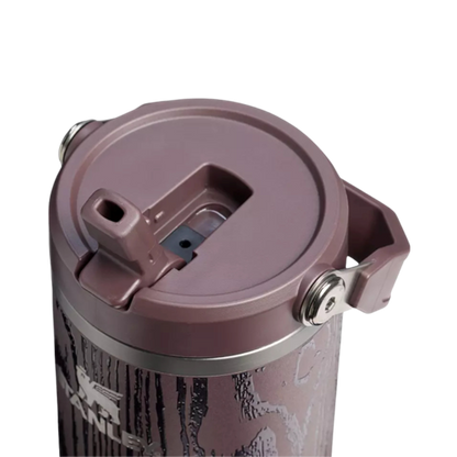 STANLEY THE ICEFLOW FLIP STRAW REDWOOD WOODGRAIN 30OZ - ANTHEM