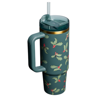STANLEY QUENCHER H2.0 TUMBLER HOLIDAY BOTANICALS 30OZ - ANTHEM