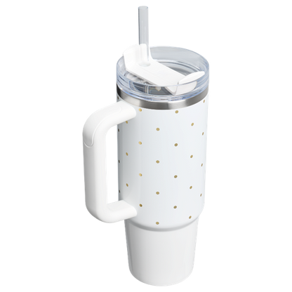 STANLEY QUENCHER H2.0 TUMBLER FROST POLKA DOT 30OZ - ANTHEM