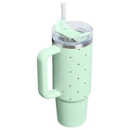 STANLEY QUENCHER H2.0 TUMBLER PEPPERMINT POLKA DOT 30OZ - ANTHEM