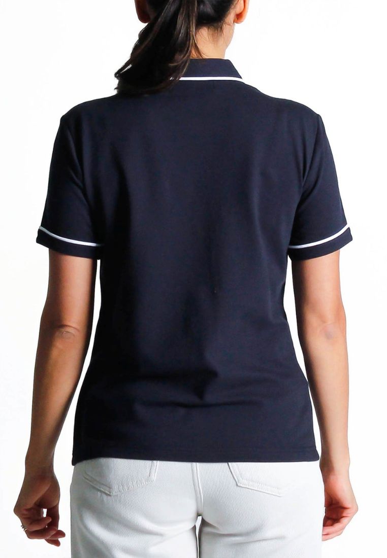 Original Penguin Womens Short Sleeve Organic Veronica Polo Pointed Collar - ANTHEM