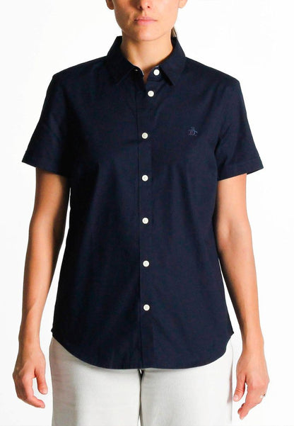 Original Penguin Women's Short Sleeve Core Poplin Shirt - ANTHEM