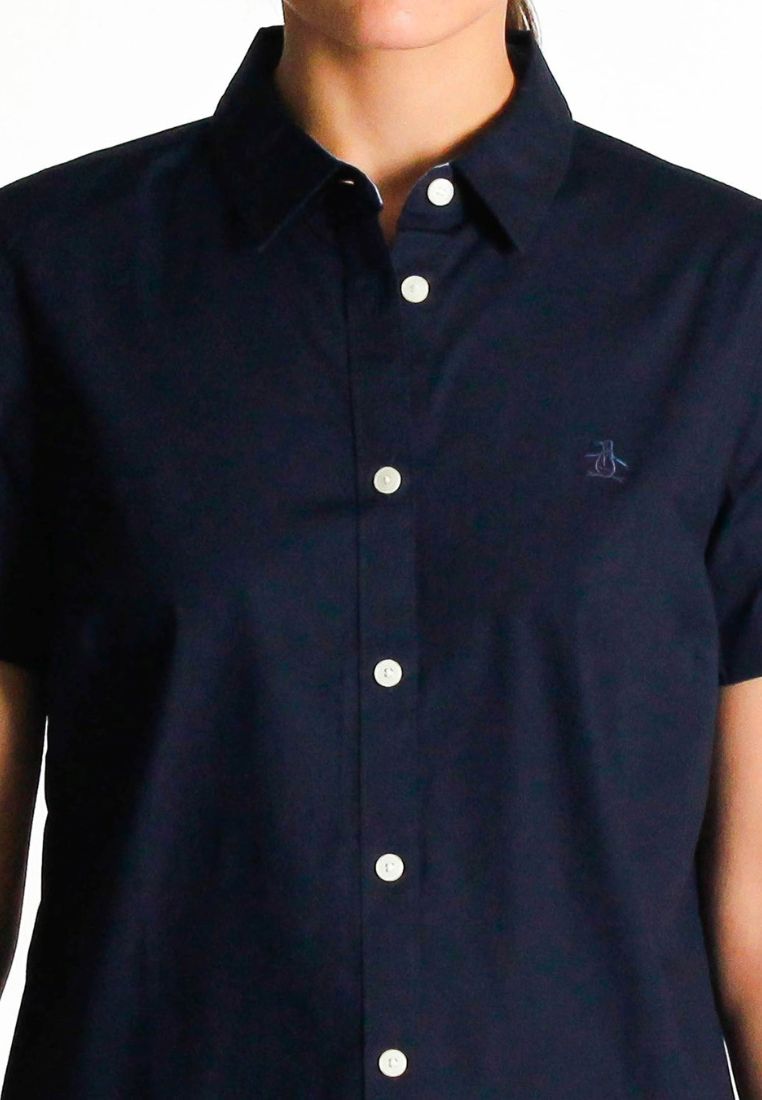 Original Penguin Women's Short Sleeve Core Poplin Shirt - ANTHEM