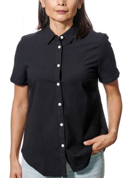 Original Penguin Women's Short Sleeve Core Oxford Shirt - ANTHEM
