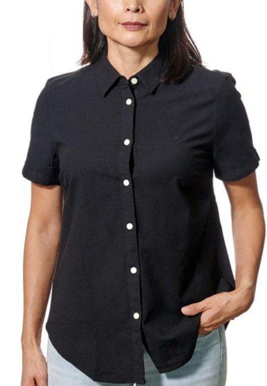 Original Penguin Women's Short Sleeve Core Oxford Shirt - ANTHEM