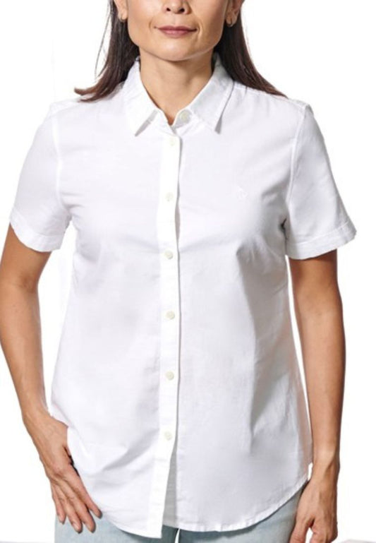 Original Penguin Women's Short Sleeve Core Oxford Shirt - ANTHEM
