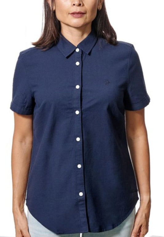 Original Penguin Women's Short Sleeve Core Oxford Shirt - ANTHEM
