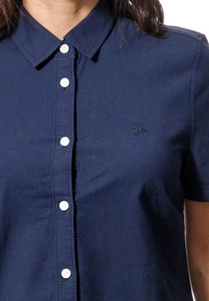 Original Penguin Women's Short Sleeve Core Oxford Shirt - ANTHEM