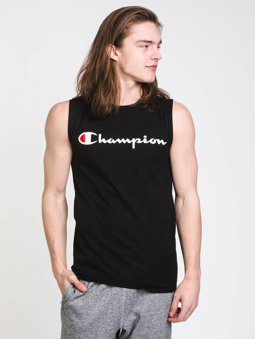 Champion US Classic Graphic Muscle Tee – Black - ANTHEM