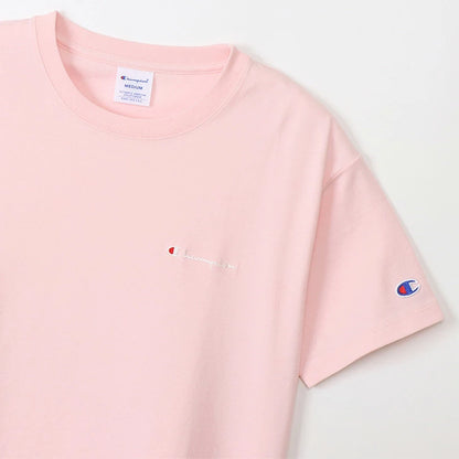 Champion Japan Round Neck Womens Short Sleeve Tee Pale Pink