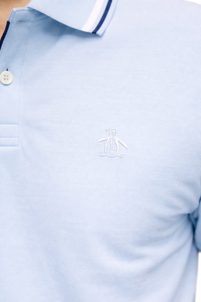 Original Penguin Cotton Interlock Tipped Polo - ANTHEM