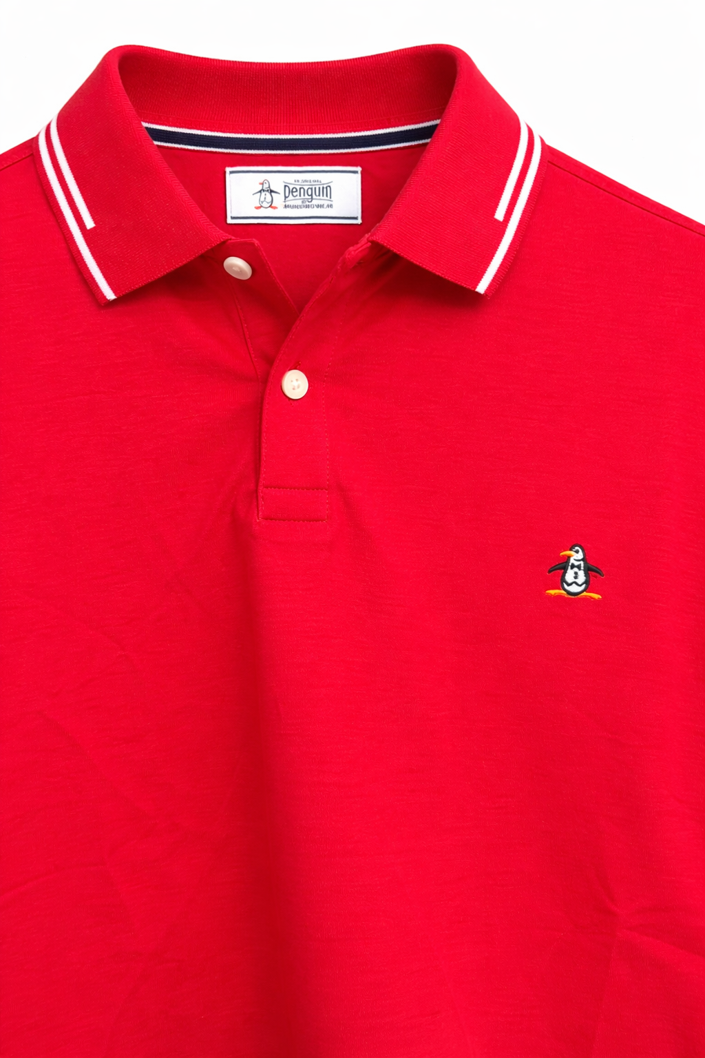 Original Penguin Organic Interlock Tipped Short Sleeve Polo Shirt - ANTHEM