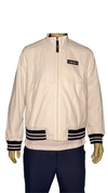 Perry Ellis US Nylon Mock Neck Jacket  – Bright White