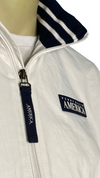 Perry Ellis US Nylon Mock Neck Jacket  – Bright White