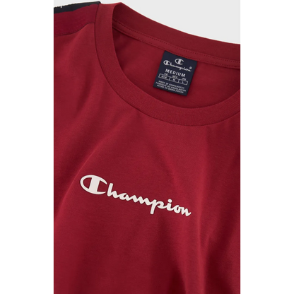 Champion Europe Men Crewneck Tee - Burgundy - ANTHEM