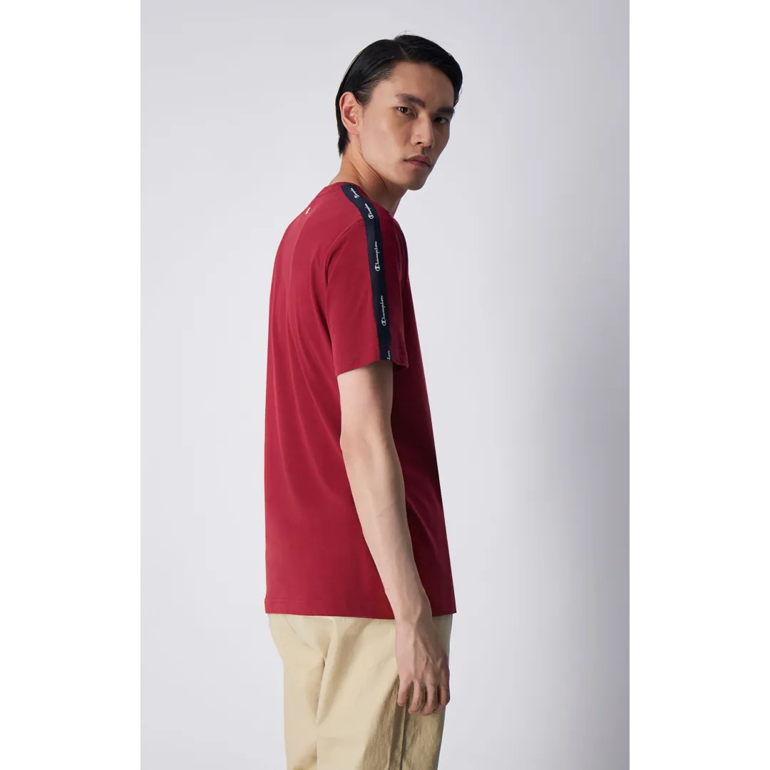 Champion Europe Men Crewneck Tee - Burgundy - ANTHEM