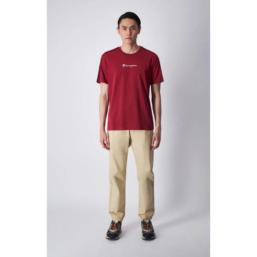 Champion Europe Men Crewneck Tee - Burgundy - ANTHEM