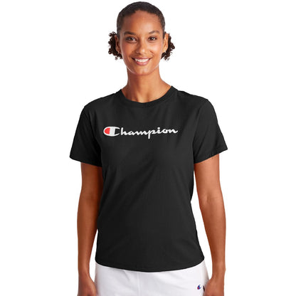 Champion USA Womens Classic Tee - Black - ANTHEM