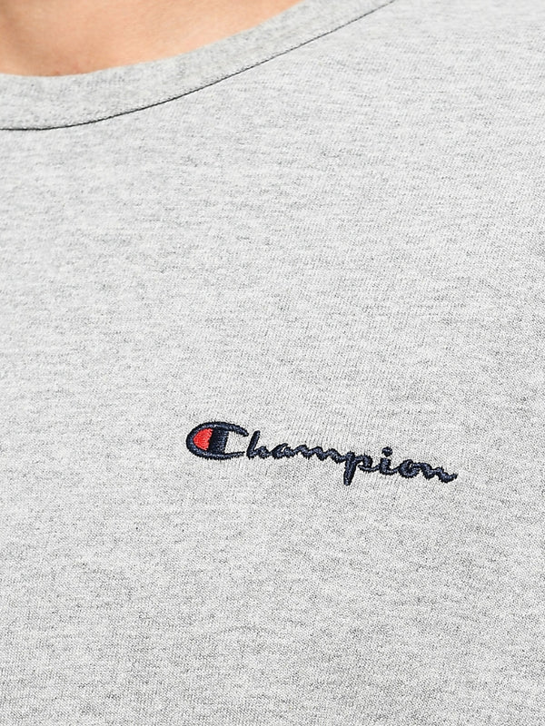Champion Heritage Embroidered Script T-Shirt - Oxford Grey