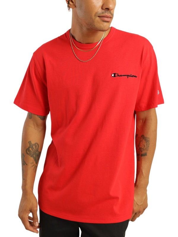 Champion Heritage Embroidered Script T-Shirt - Scarlet