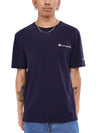 Champion Heritage Embroidered Script T-Shirt - Navy