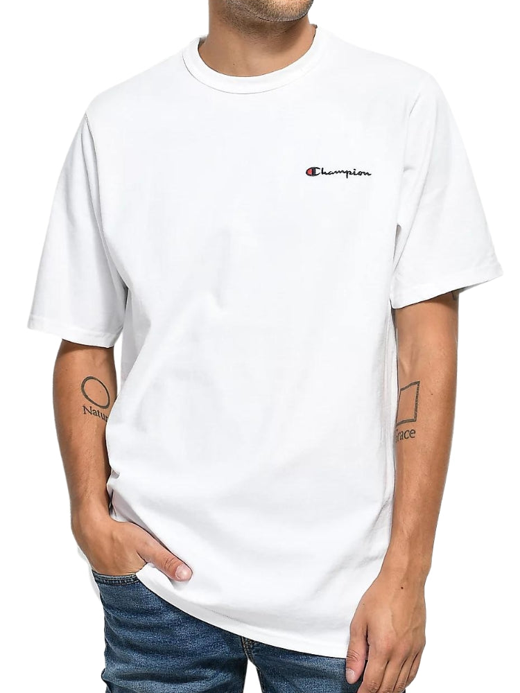Champion Heritage Embroidered Script Tee - White - ANTHEM