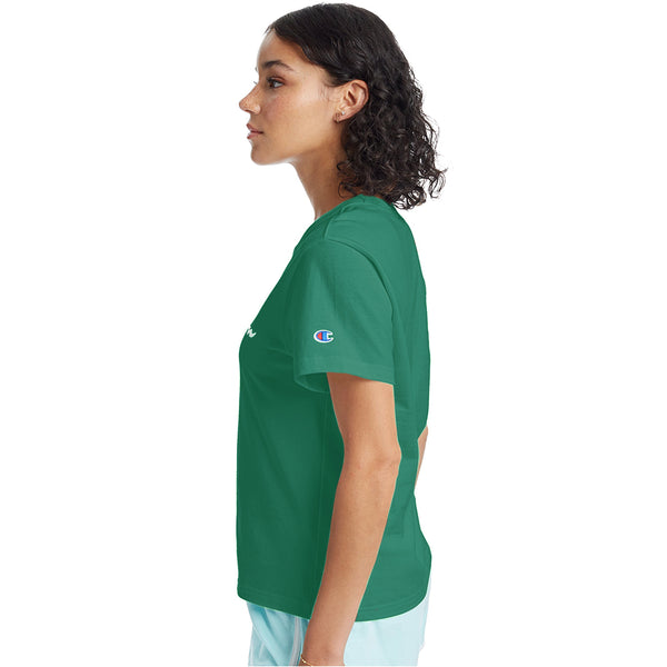 Champion USA Womens The Girlfriend T-Shirt - Capri Seas Green