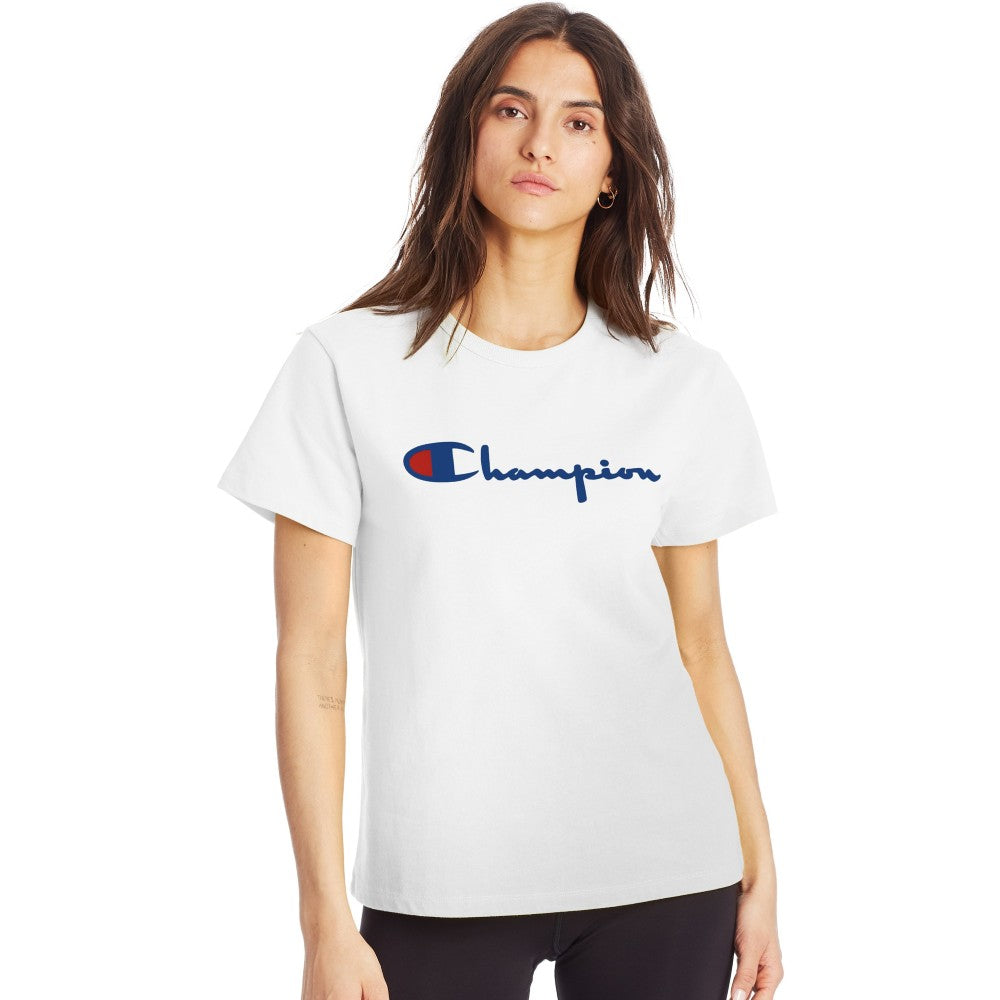 Champion USA Womens Heritage Tee White - ANTHEM